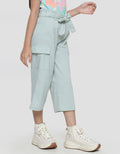 Little M Texture Cargo With Belt Celana Kulot Anak Perempuan