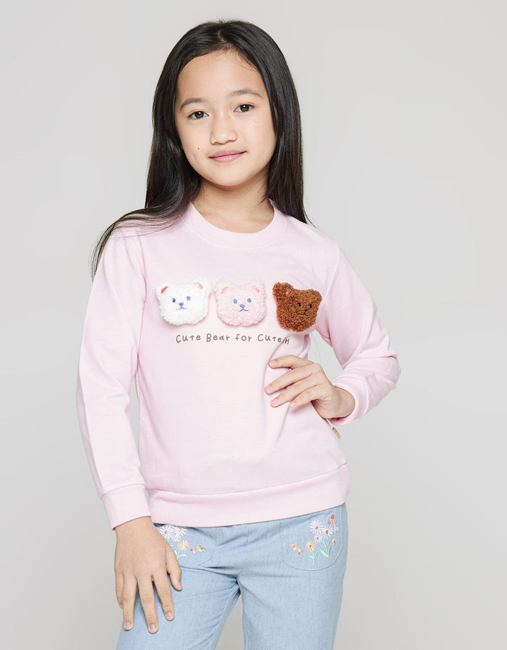 Little M 3 Bear Doll Sweater Anak Perempuan