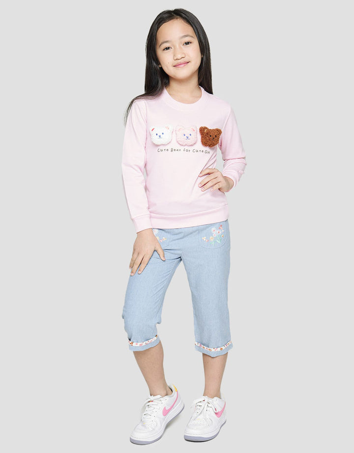 Little M 3 Bear Doll Sweater Anak Perempuan