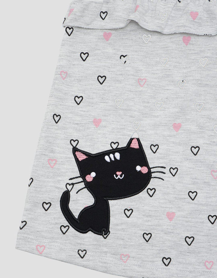 Little M Baetob Cat Hoodie Dress for Girls