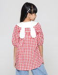 Little M Long Sleeve Midi Dress Woven Box Rabbit Collar