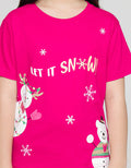 Little M Snow Chd Xmas Kaos Anak Perempuan