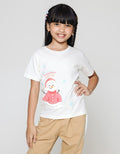 Little M Xmas Snowman Kaos Anak Perempuan