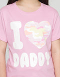 Little M Short Sleeve T-Shirt I Love Daddy Camo