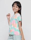 Littl M Camo Print Kaos Anak Perempuan