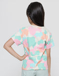 Littl M Camo Print Kaos Anak Perempuan