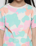 Littl M Camo Print Kaos Anak Perempuan