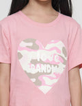 Little M Kaos Lengan Pendek Anak Perempuan Print I Love Grandma