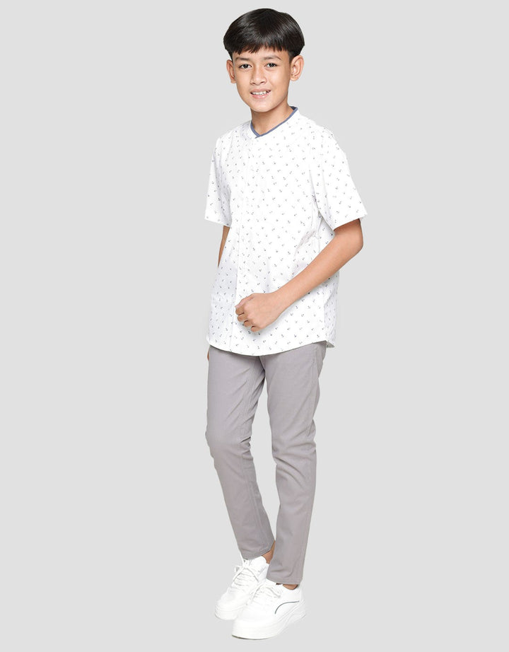 Aero Short Sleeve Shirt Shirt Krah Koko Print Jangkar