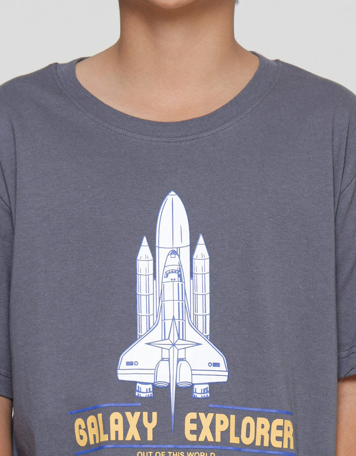 Aero Galaxy Explorer Boys Short Sleeve T-Shirt