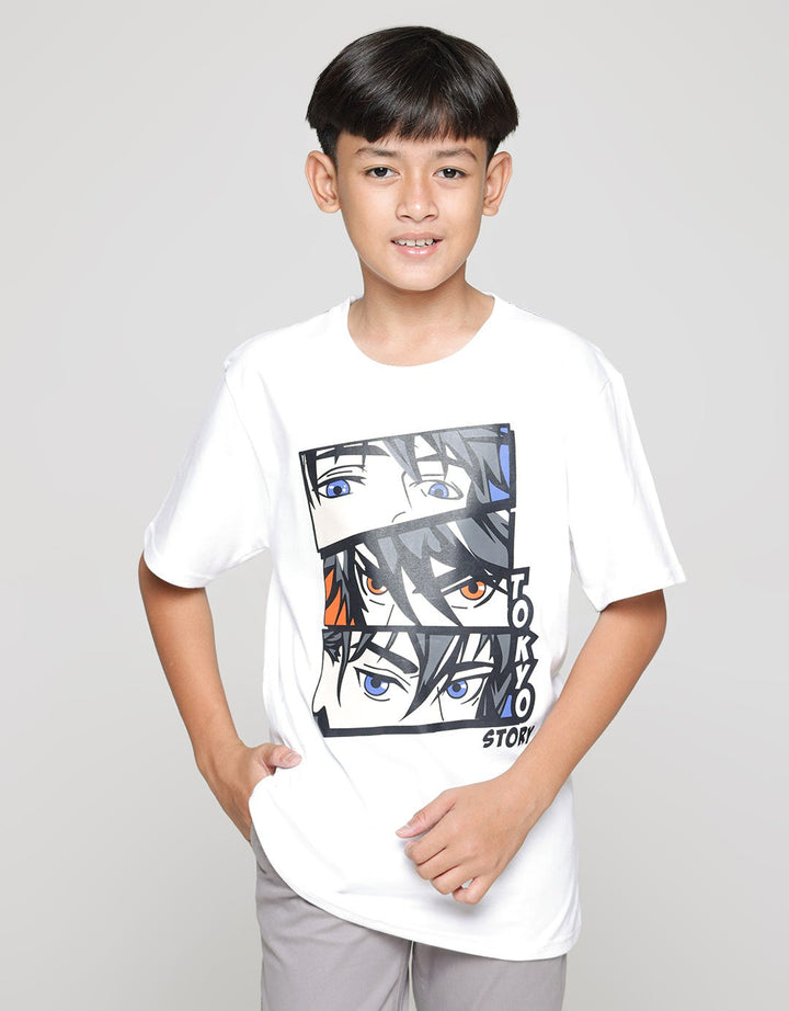 Aero Short Sleeve T-Shirt Print Anime Tokyo