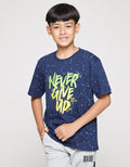 Aero Never Give Up Kaos Anak Laki-laki