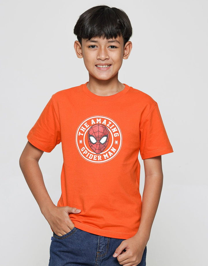 Marvel Spiderman Face Circle Boys T-Shirt