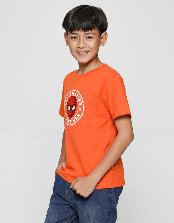 Marvel Spiderman Face Circle Boys T-Shirt