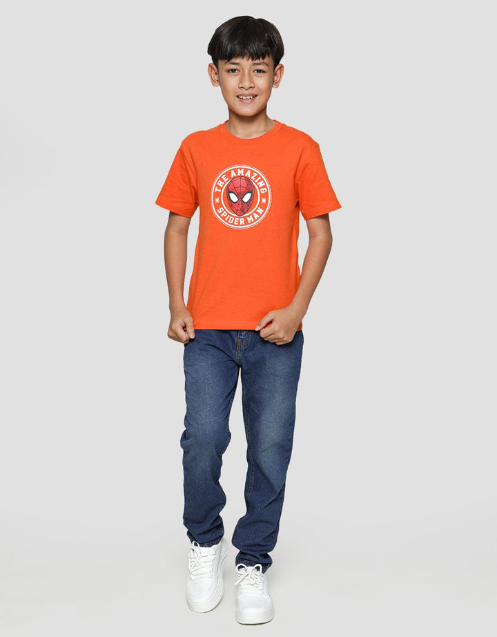Marvel Spiderman Face Circle Boys T-Shirt