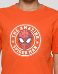 Marvel Spiderman Face Circle Kaos Anak Laki-laki