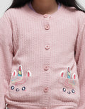 Little M Cardigan Texture Unicorn Kantong