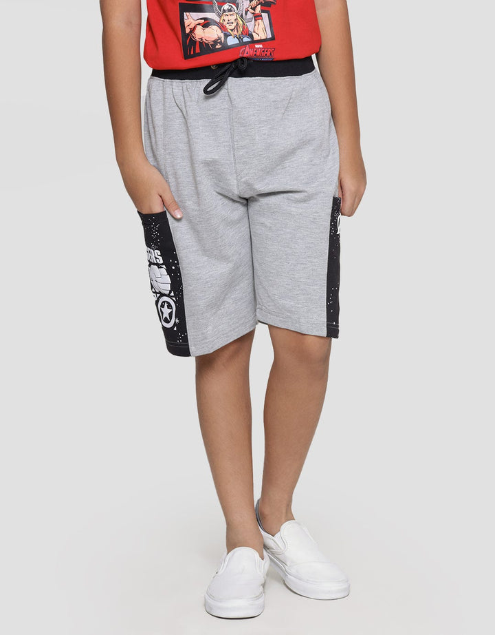 Marvel Avengers Splash Logo Boys Knit Shorts