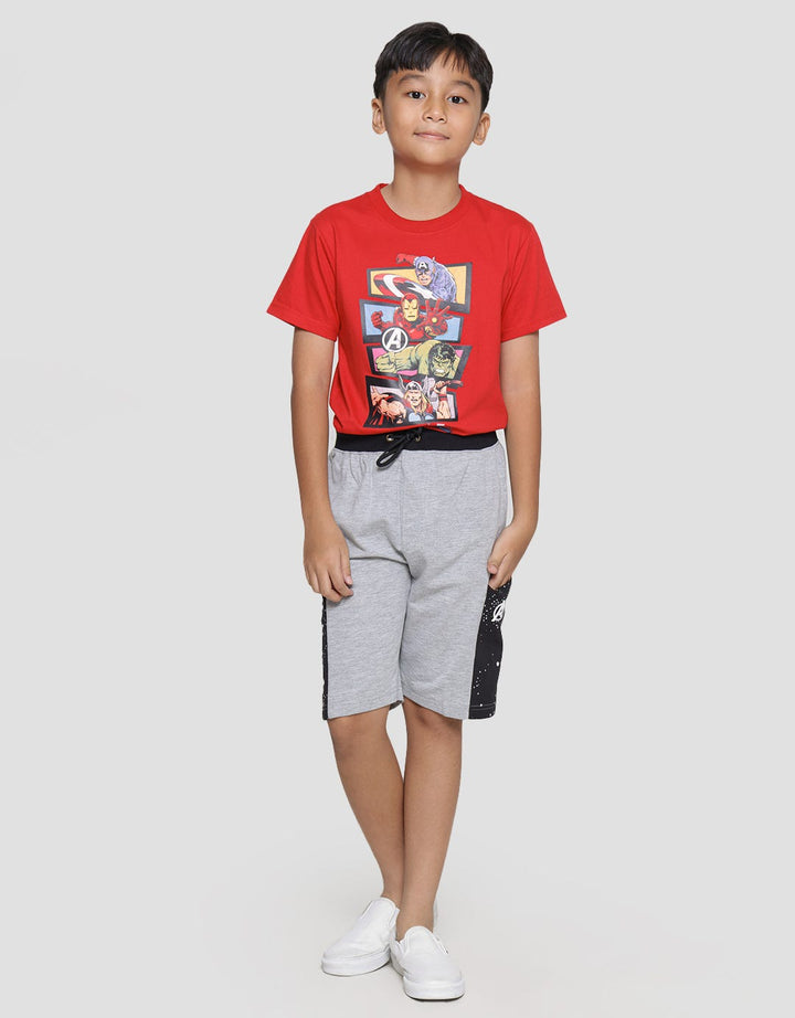 Marvel Avengers Splash Logo Boys Knit Shorts