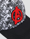Marvel Avenger Hat Print Comic Logo Chenille Bludru