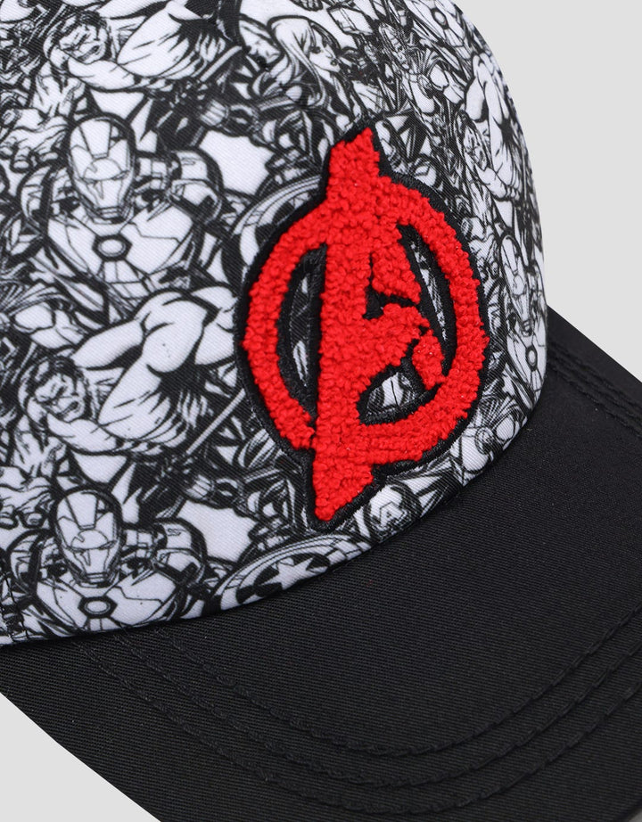 Marvel Topi Avenger Print Comic Logo Chenille Bludru