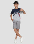 Marvel Spd Amazing Cutsewn Stripe Diagonal Kaos Lengan Pendek Anak Laki-Laki