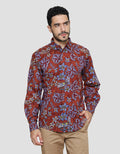 Arjuna Weda Body Fit Sawat Nitik Rentes Men's Shirt