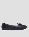 Disney Ribbon Slip On Ballerina Shoes Wanita