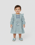 Little M Highlight Tassel Midi Dress Anak Perempuan