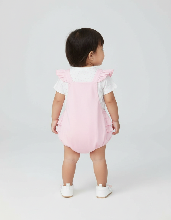 Little M Love Bear Overall Bayi