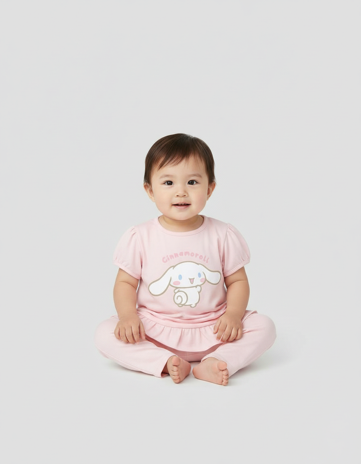 Character Cinnamoroll Kaos Lengan Pendek Anak Perempuan