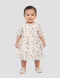 MxM Nevada Motif Floral Midi Dress Anak Perempuan