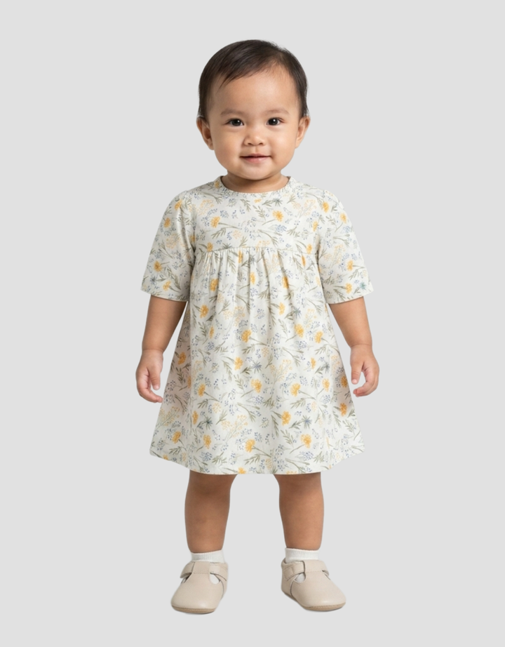 MxM Nevada Print Floral Midi Dress Anak Perempuan
