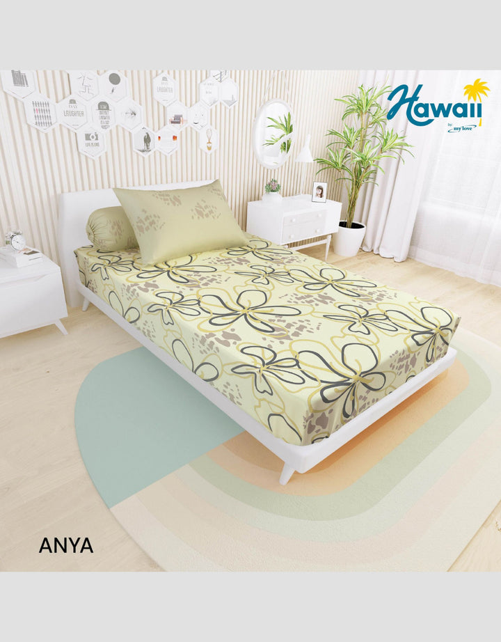 MxM Hawaii Fitted Sheet Sprei Single Polyester