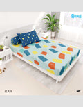 Mxm Hawaii Fitted Sheet Sprei Single 95 Gsm - 120X200X20