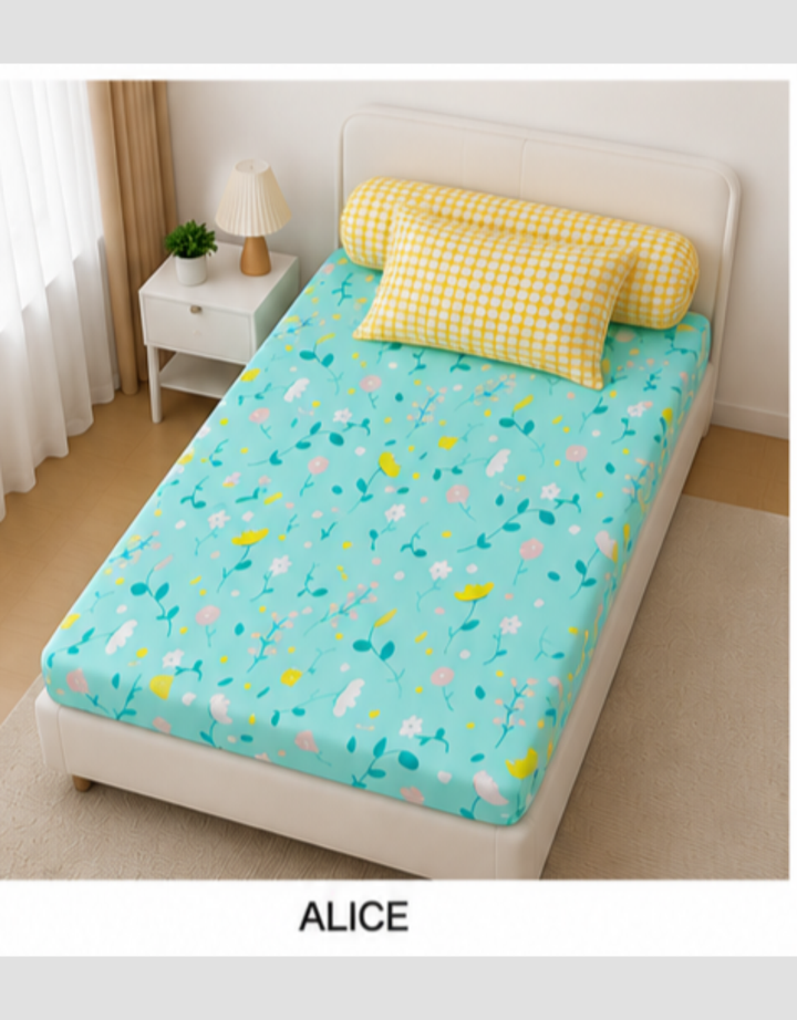 Mxm California Chingu Fitted Sheet Sprei Single 105 Gsm-120X200X20