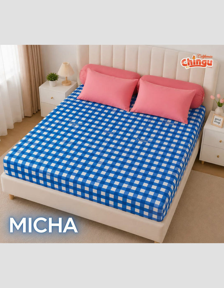 Mxm Chingu Fitted Sheet Sprei Queen California Polyester
