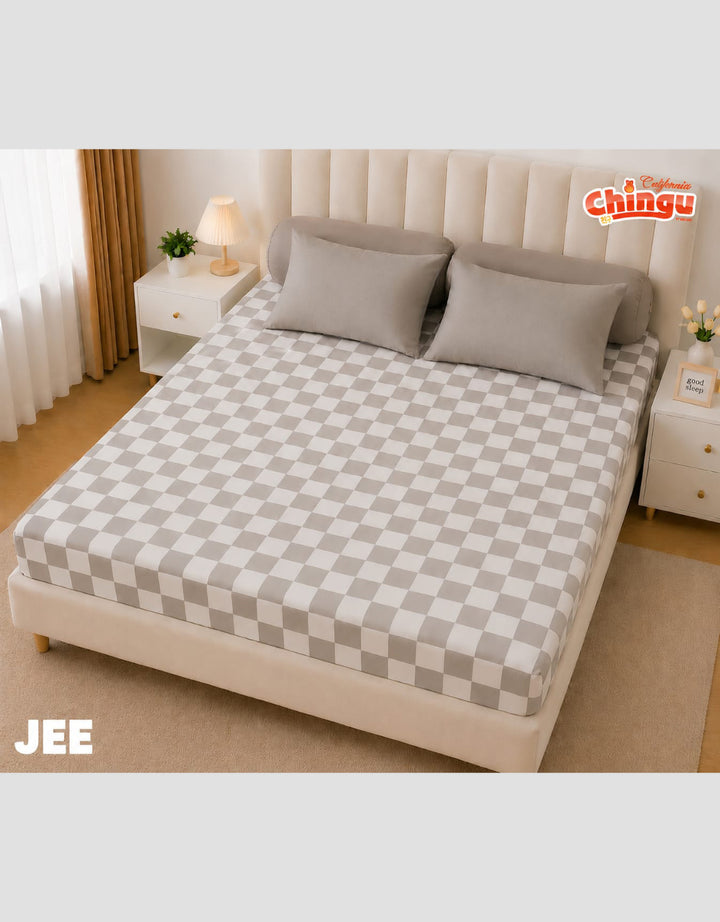 Mxm California Chingu Fitted Sheet Sprei King 105 Gsm - 180X200X20