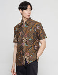 Arjuna Weda Body Fit Batik Kembang Parang Hem Pria