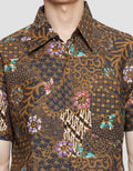Arjuna Weda Body Fit Batik Kembang Parang Hem Pria