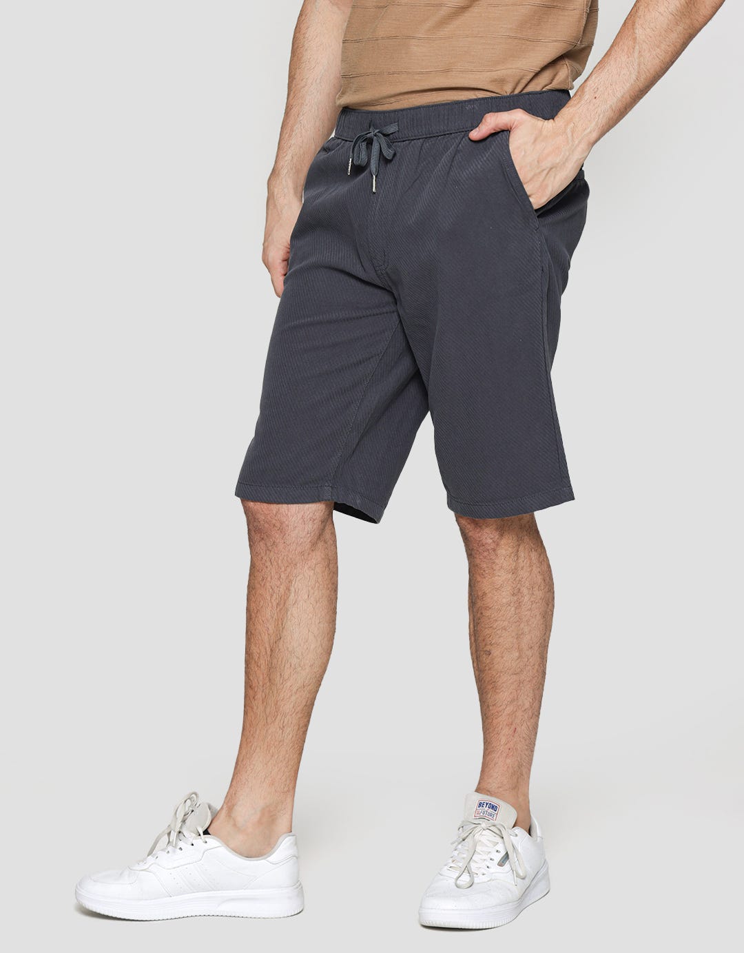 Nevada Short Pants Woven Texture Stripe