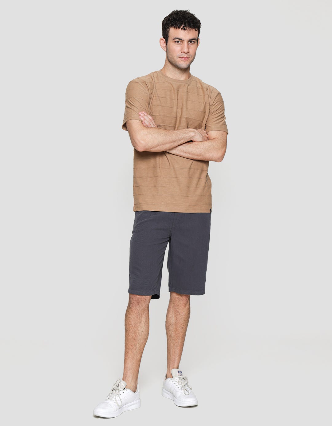 Nevada Short Pants Woven Texture Stripe