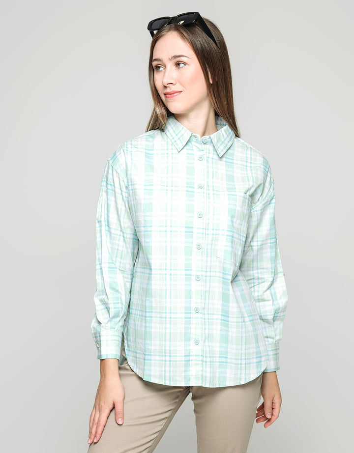 Nevada Long Sleeve Shirt Woven Top Reg Check
