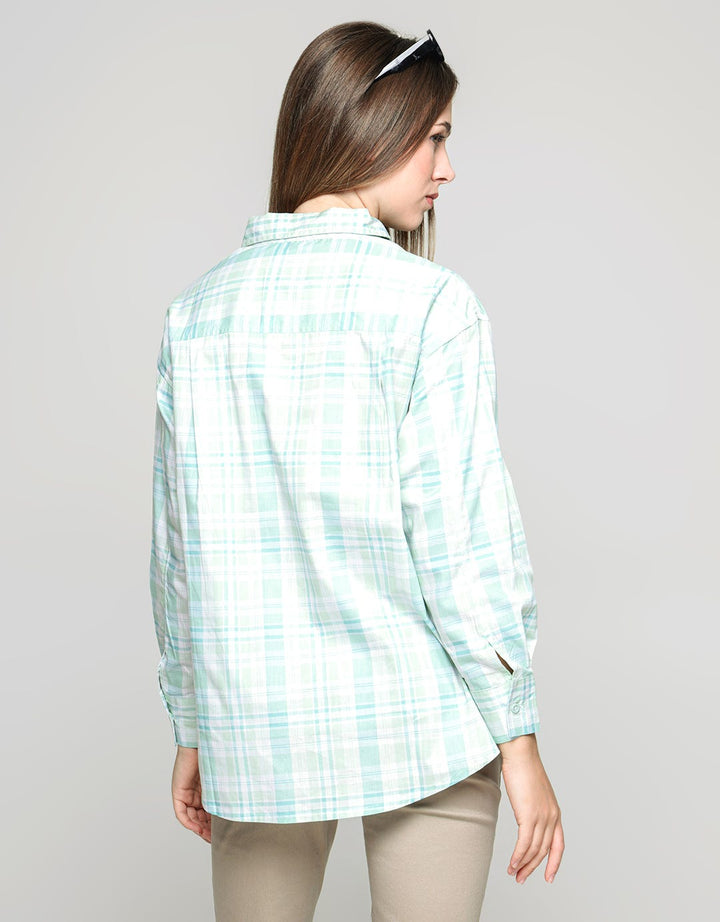 Nevada Long Sleeve Shirt Woven Top Reg Check