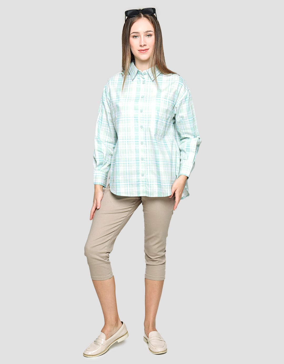 Nevada Long Sleeve Shirt Woven Top Reg Check