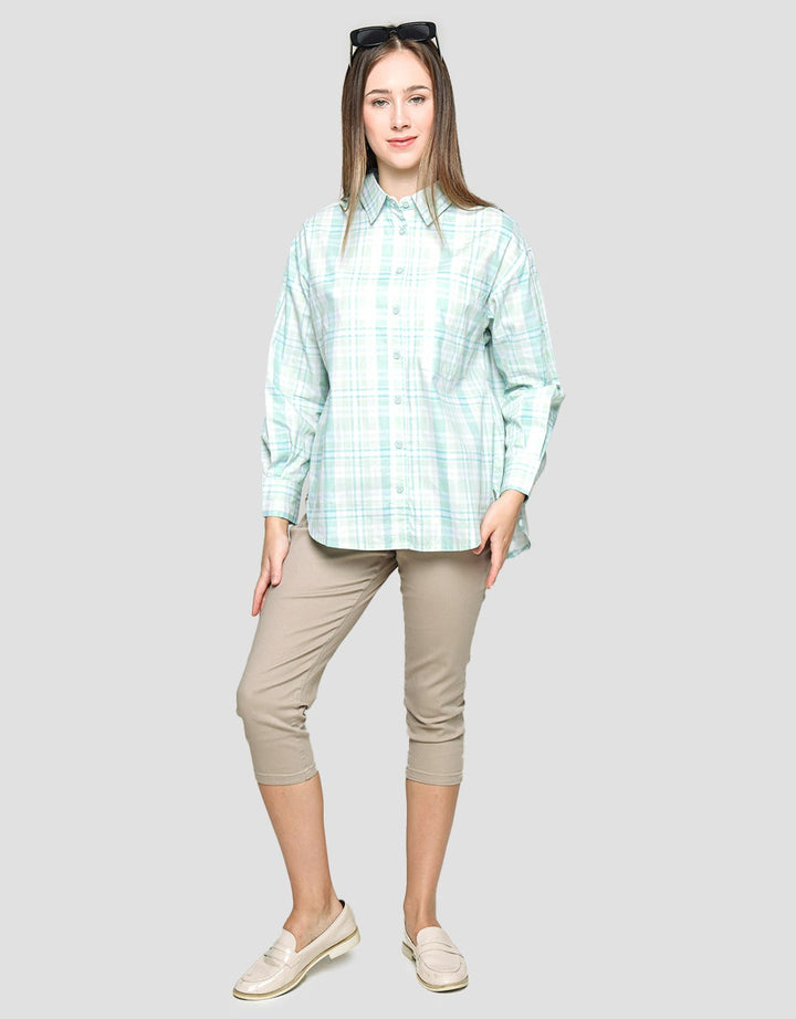 Nevada Long Sleeve Shirt Woven Top Reg Check