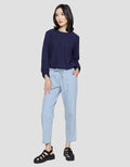 Nevada Women's Denim Bottom Slouchy Pants