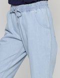 Nevada Women's Denim Bottom Slouchy Pants