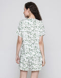 Nevada Short Sleeve Pyjama Shorts Dots Flower