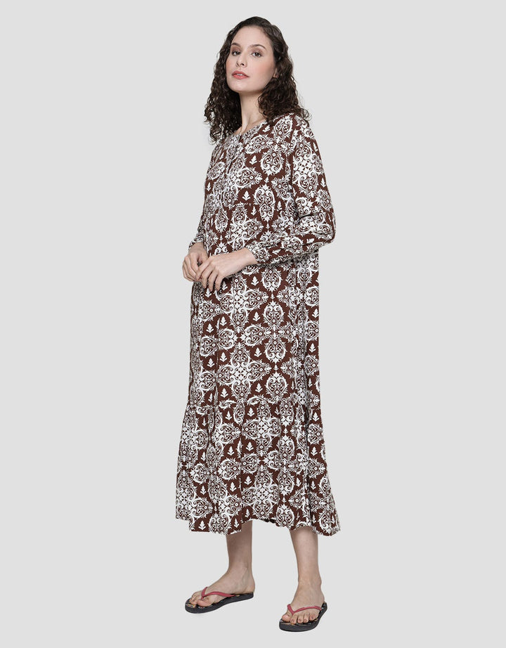 St. Yves Long Sleeve Maxi Dress Europian